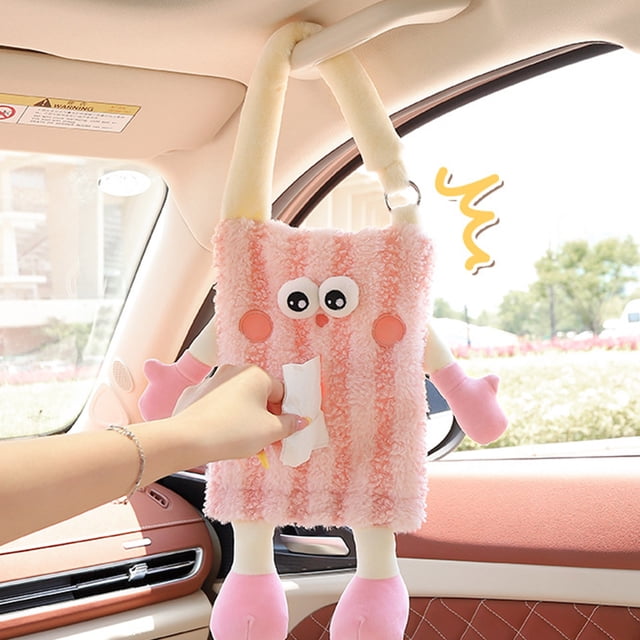 XWSHYW Accesorios para Interior Del Coche. Fundamental Pañuelos para Coche, Paquete de Pañuelos Colgantes, Bonita Caja de Pañuelos para El Respaldo Del Asiento Trasero Del Coche, Decoraciones Interio