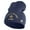 Navy, variant on Star US Army Veteran Retired Symbol Embroidered 8 Inch Solid Knit Short Beanie Made in USA - Charcoal OSFM