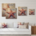 thumbnail image 4 of Designart "Twirling Ocean Star III" Coastal Print on Natural Pine Wood, 4 of 5