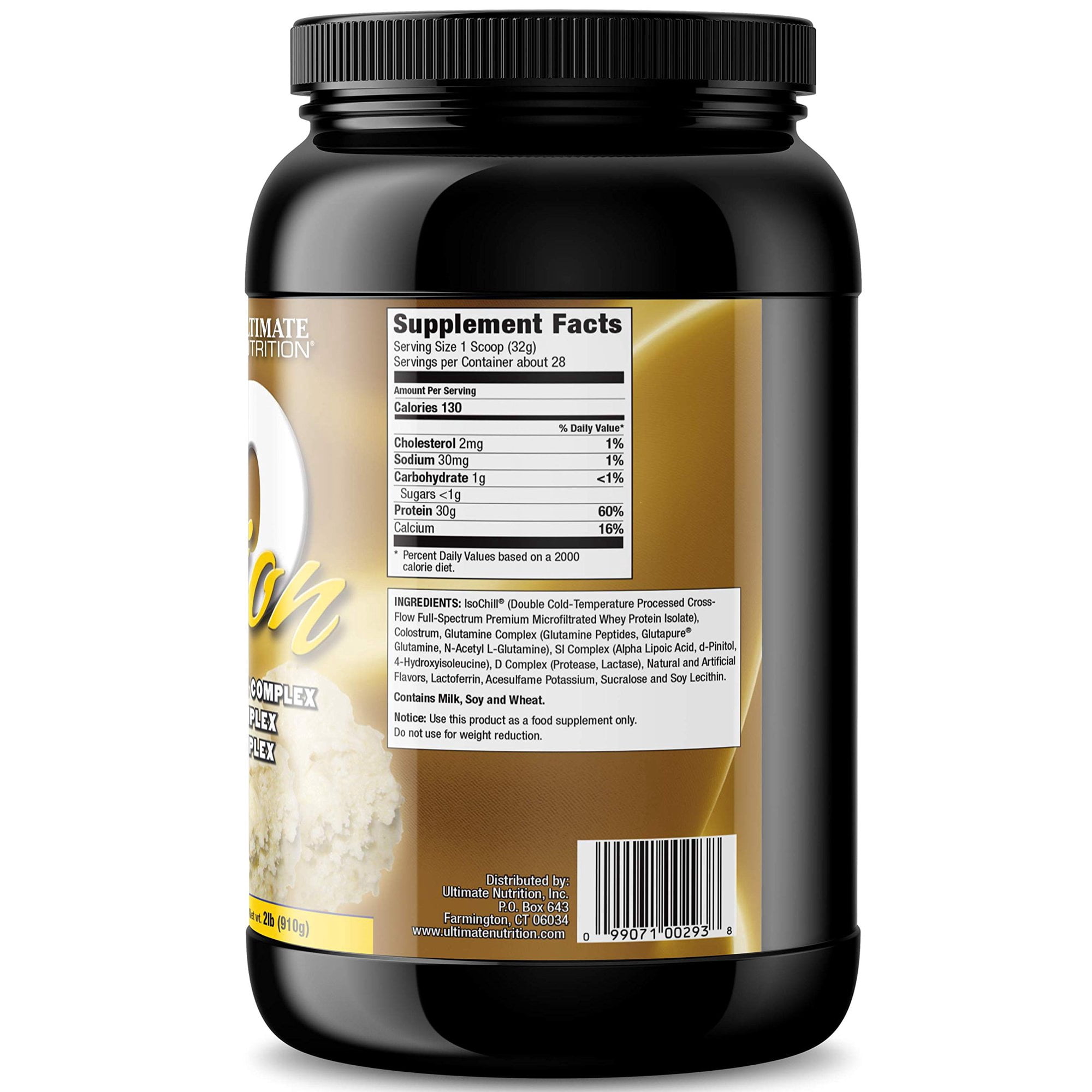 Ultimate Nutrition ISO Sensation 93 Whey Protein Powder-2lb