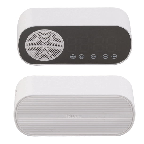 Radio despertador altavoz HIFI espejo reloj pantalla LED para viajes en casa