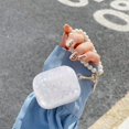 thumbnail image 2 of DiyGody Glitter Shell Design Case for AirPods 3 (2021) with Pearl Wrist Chain Keychain,Colorful Sparkle Bling Pretty, 2 of 5