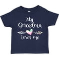 thumbnail image 3 of Inktastic My Grandma Loves Me- Heart Grandchild Boys or Girls Toddler T-Shirt, 3 of 5