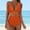 B57 Orange women swimsuit clearance under $5, variant on Women Swimsuit under $5! Xqxayjr Women's Tummy Control Swimsuits Mesh One Piece Bathing Suits Slimming V Neck Push Up High Waisted Swimwear Trajes De Para Mujer
