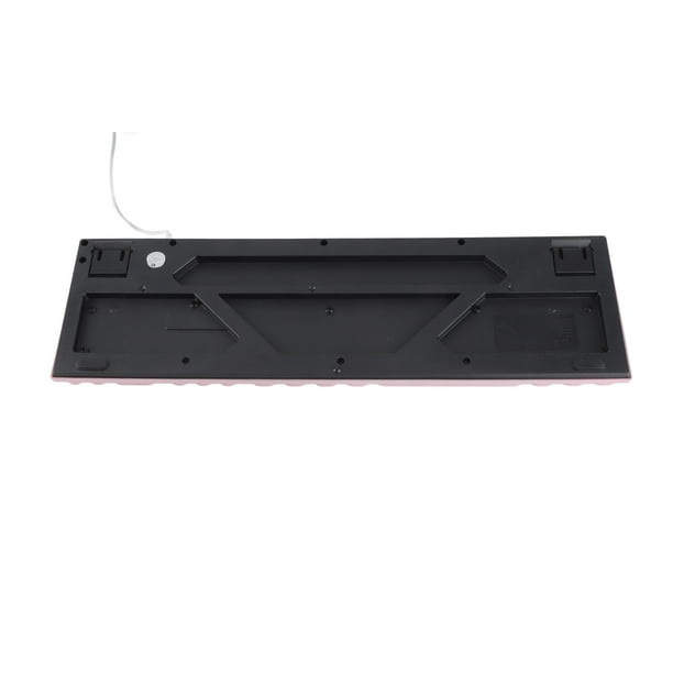 Teclado Para Juegos Con Cable USB 104 Teclas Retroiluminado Ergonómico Patas Plegables Suspendido Cóncavo Teclas Redondas Teclas Multimedia Compatible Con Portátil Escritorio