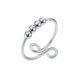 thumbnail image 2 of Yhmxh Anillos antiestrés para hombres y mujeres, anillos abiertos con cuentas, anillos para aliviar el estrés, joyería para aliviar la ansiedad y el estrés., 2 of 2