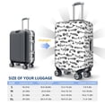thumbnail image 4 of Pofeuu Fish Bones Print Luggage Suitcase Cover Protector Luggage Washable Covers Aesthetic for 18/24/28/32 inch Luggage（No luggage included）-Small, 4 of 7