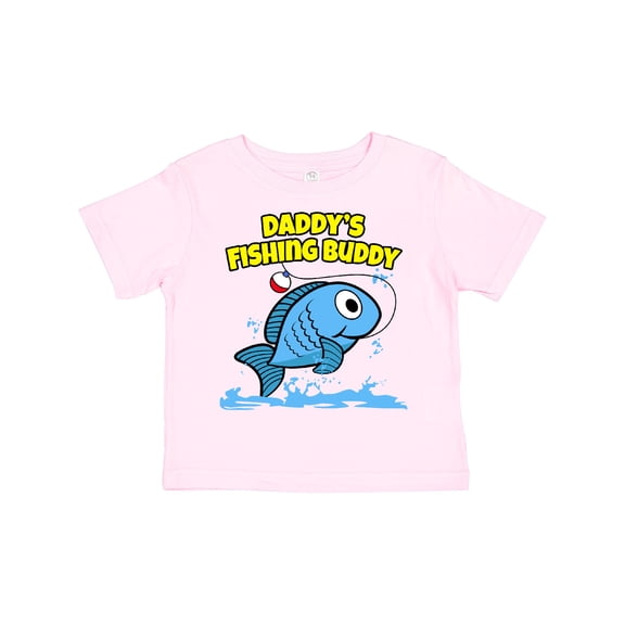 Inktastic Daddy's Fishing Buddy (blue) Boys or Girls Toddler T-Shirt