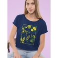 thumbnail image 2 of Stop And Smell The Flowers Crop Tee Women's -SelectDesign Designs, 2 of 4