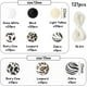 thumbnail image 2 of 121 cuentas de silicona JM con estampado de leopardo blanco y negro, 2 of 5