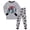 P-Dark Gray, variant on Big Boys Pajamas 2T 3T 4T 5T 6T 7T 8T Boys Long Sleeve Top and Pants Snug Fit Cotton 2 Piece Pajama Sets Size 5-6 Years