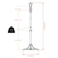 thumbnail image 6 of Winsome Jera Coat Tree, 9 Hook, Cappuccino Finish, 6 of 6