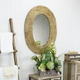 thumbnail image 5 of 35" Brown Rope Accent Oval Shaped Wall Mirror, 5 of 6
