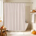thumbnail image 5 of Pink Lines Shower Curtain Set - 48" x 72" Washable Bathtub Curtain with 12 Hooks, Modern Vertical Striped Farmhouse Vintage Waterproof Fabric Stall Shower Curtains for Bathroom/Bathtub Décor, 5 of 8