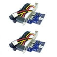thumbnail image 1 of 2X Desktop Computer Dual Port SATA to Power ESATA ESATAp 9Pin to USB 2.0 Converter Expansion Rear Bracket Card, 1 of 6
