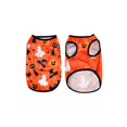 thumbnail image 2 of Small Dog Halloween, Dog Clothes for Small Dogs, Breathable Dog Halloween Shirt, Pumpkin Ghost Witch Bat Print Small Dog Shirt, Halloween Party Puppy Vest, S Size Orange, 1 Pack, 2 of 7