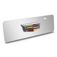 thumbnail image 2 of Cadillac 3D Crest Logo 12" x 4.25" European Look Chrome Half-Size Stainless Steel License Plate, 2 of 5