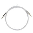 thumbnail image 2 of 3.5mm Universal Nylon Braided Audio Cable, 3.5mm M to 3.5SP Stereo Aux Gold Plated Cable Stable Transfer for Phone Tablet Headphone Speaker CarGray, 2 of 7
