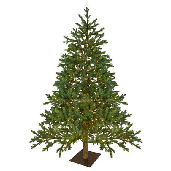 6.5 ft. Pre-Lit LED North Pine Artificial Christmas Tree - Clear Lights
