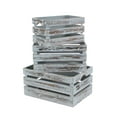 thumbnail image 3 of Isolde Set of 3 Wooden Crates - Gray Wash, 3 of 6