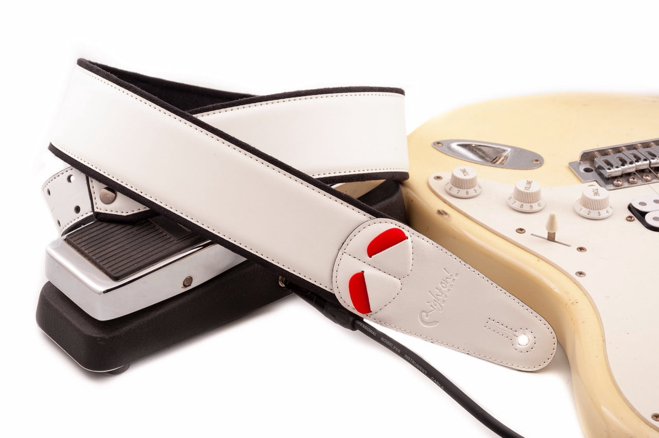 RightOn! Mojo Collection Charm-60 White Guitar Strap