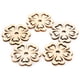 thumbnail image 4 of 100 piezas de madera Natural Material DIY superficie lisa forma de flor madera para decoración, 4 of 8