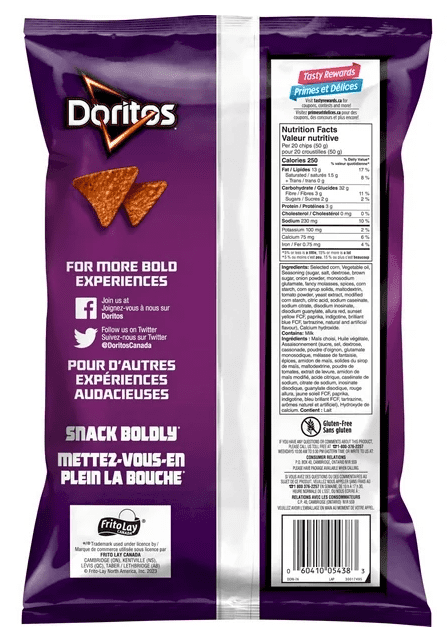 Doritos Bold BBQ Flavoured Tortilla Chips, 235g (4 Pack)