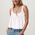 thumbnail image 7 of NIEWTR Sleeveless Tops for WomenSummer Ribbed Tank Top Fitted Shirts Basic Tees Cute Spring Going Out Y2k Clothes Womens Tank Summer Tank (M,A157-White), 7 of 7