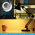 Torchstar Metal Swing Arm Desk Lamp, Interchangeable Base & Clamp for