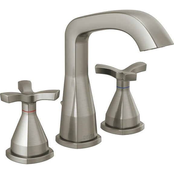 Open Box Delta 357766-Mpu-Dst Stryke 1.2 GPM Widespread Bathroom Faucet - Lumicoat Stainless