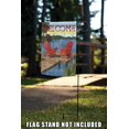 thumbnail image 4 of Toland Home Garden Rustic Cabin Living-Welcome to the Adirondacks Lake Flag Double Sided 12x18 Inch, 4 of 5