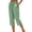 Green, variant on Vivianyo HD Women's Summer Thin Vertical Stripe Capri Pants, Womens Drawstring Elastic Waist Casual Capris with Side Pockets for Vacation Beach, Women's Khaki, Sizes S-2XL