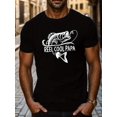 thumbnail image 1 of REAL COOL PAPA FISH Men's Short Sleeve T-shirt Summer T-shirt Top, 1 of 6