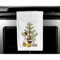 thumbnail image 3 of Carolines Treasures BB9270WTKT Pomeranian Rogener Goose Christmas White Kitchen Towel Set of 2 Dish Towels Teal 19 X 25", 3 of 3