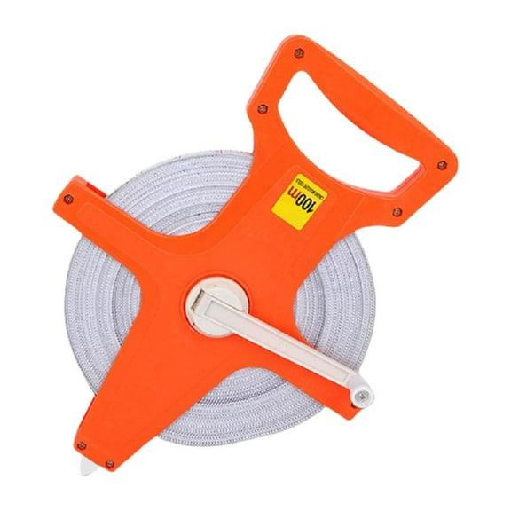 Ciwanning Meter Open Reel Fiberglass Tape Measure Yard Measuring Tape for Sports Field, Outdoor, Engineers Measuring Reel