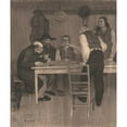 thumbnail image 3 of William Strang 15x17 Black Modern Framed Museum Art Print Titled - The Soup Kitchen, 3 of 5