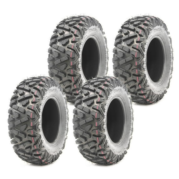 Set 4 WANDA ATV tires 25x8-12 Front & Rear for 2017 Yamaha KODIAK 700 Deep Tread