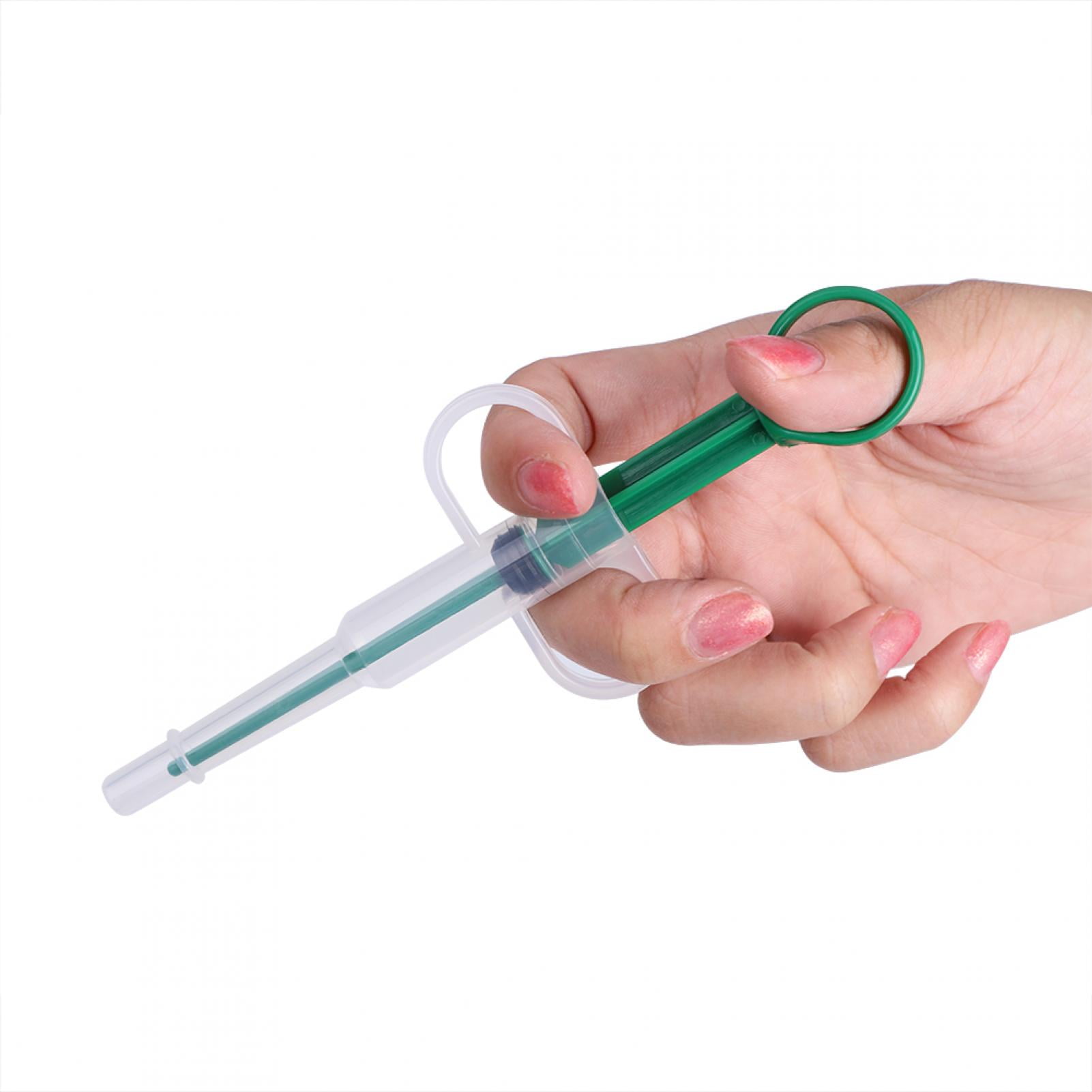 Peahefy RoundHeaded Pets Medicine Dispenser Soft Tip Syringe Dropper