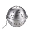 thumbnail image 7 of Joernso Stainless Steel Loose Leaf Tea Filter Infuser Seasonings Strainer with Chain, 7 of 7