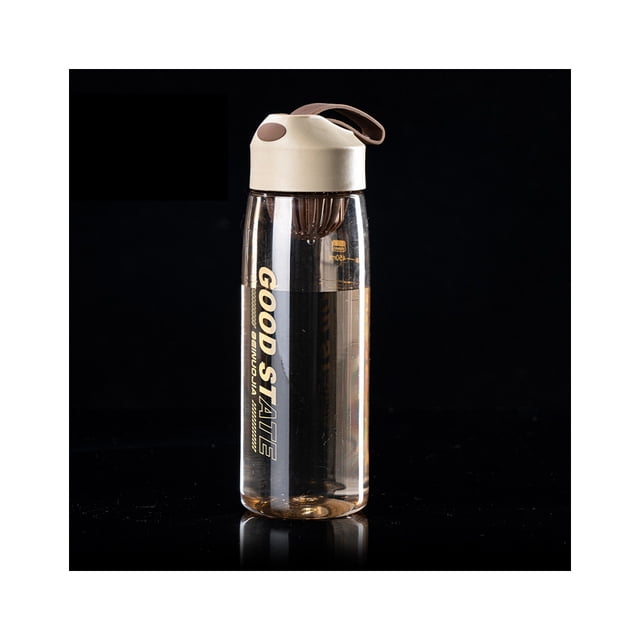 Toystoory Botella de agua a prueba de fugas deportes graduados beber boca ancha llevar al aire libre escalada Drinkware amarillo claro 480ML Type2 NO2 Toystoory HA062518-03