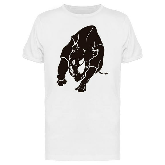 Rhino Charging Silhouette T-Shirt Men -Image by Shutterstock, Male Medium
