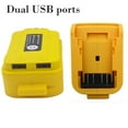 thumbnail image 1 of BTOER Battery Adapter with Light for DCB203 For DCB200 18V Battery Dual USB Converter, 1 of 8