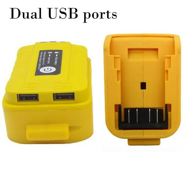 Battery Adapter with Light for Dcb203 for Dcb200 18V Battery Dual Usb Converter A