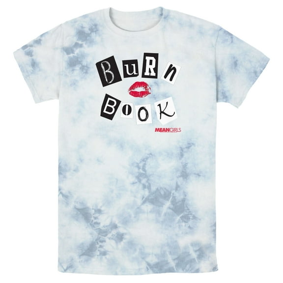 Men's Mean Girls Burn Book Graphic Tee White/Blue Large