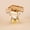 Champagne Crystal+Satin Brass Base, variant on 4 Pack Glass Cabinet Knobs, Crystal Knobs for Dresser Drawer, Square Furniture Knobs and Pulls, Brushed Nickel