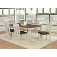 thumbnail image 3 of Arch Weathered Oak Dining Set, Table with Extension Leaf and Six Chairs, 3 of 12