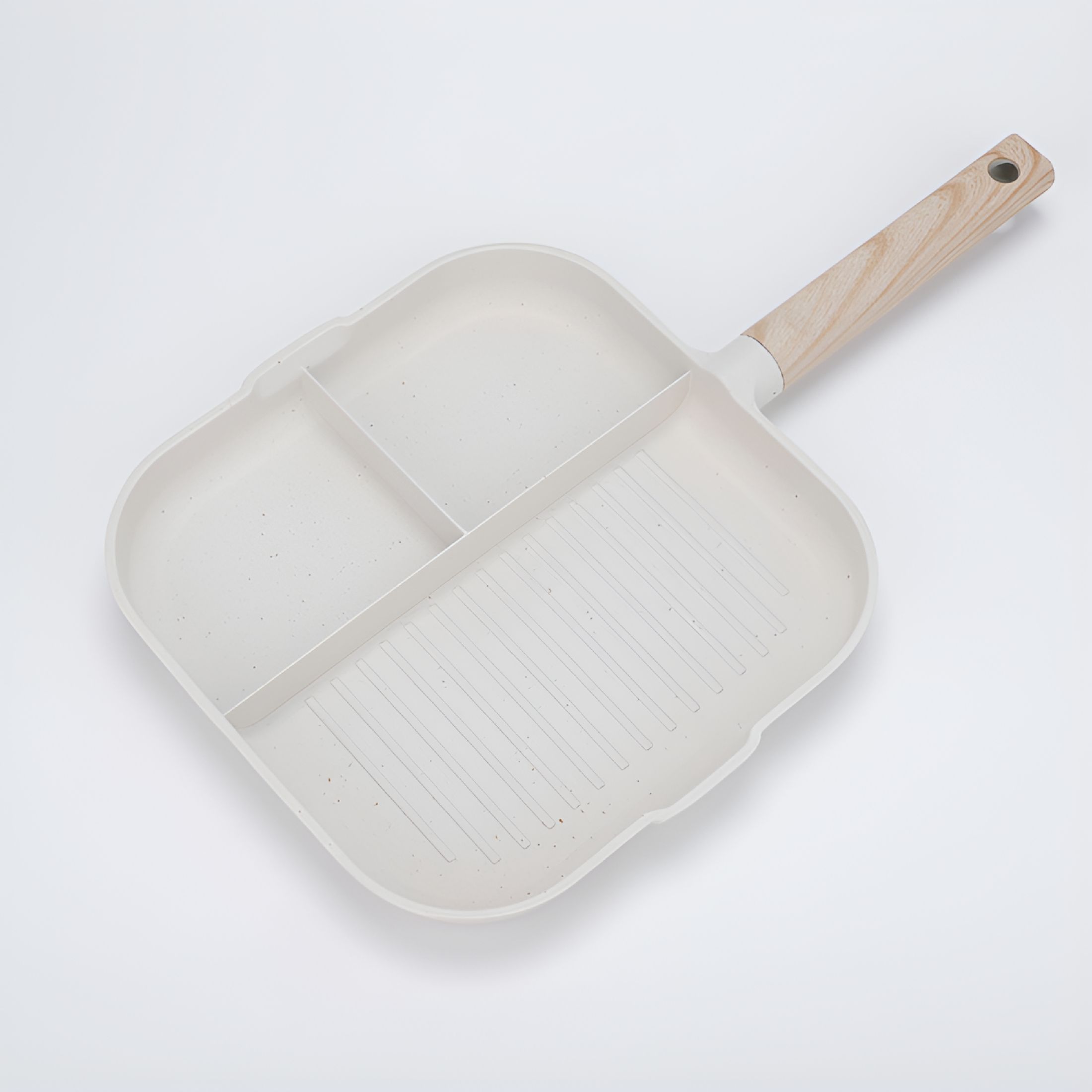 ACDANC Cookware Pots And Pans Set Non Stick Three In One Maifan Stone Multi Grid Frying Pan Breakfast Special Egg Artifact Steak Flat Non Stick Pan
