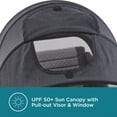 thumbnail image 5 of Contours Quick Elite Baby Stroller, Lightweight Compact Travel Stroller, Toddler Stroller, Infant Car Seat Compatibility, Multi-Position Seat Recline, Sun Canopy, 5-Point Safety Harness -Eclipse Black, 5 of 5