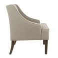 thumbnail image 4 of HomePop Classic Swoop Arm Accent Chair, Beige Fabric, 4 of 5