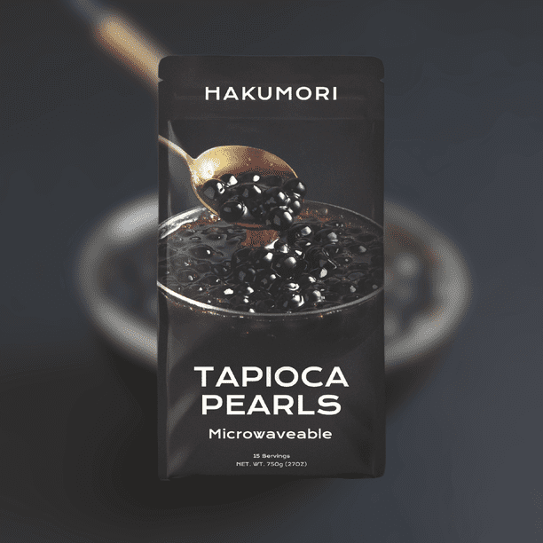 Hakumori Instant Brown Sugar Tapioca Pearls, Ready in 25 Seconds
